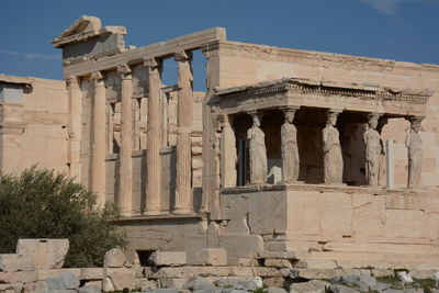 Low angle view of historical building