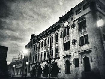 Low angle view of building against sky