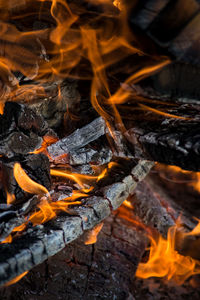 Full frame shot of firewood