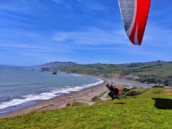 Scenic view of sea against sky