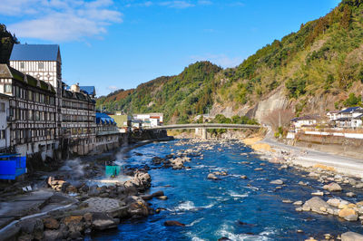 Japanese hot spring town