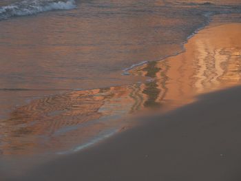 High angle view of beach