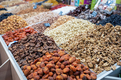 Close-up of food for sale at market stall