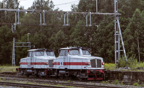 Train on railroad track