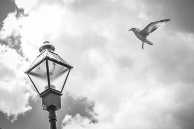 Low angle view of cloudy sky