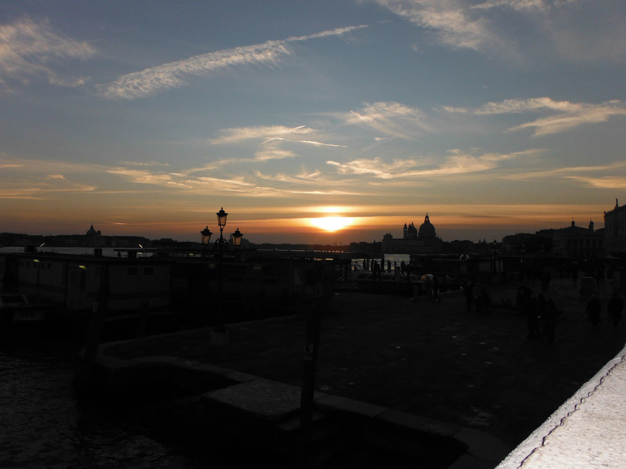 sunset, sky, outdoors, cloud - sky, nature, beauty in nature, beach, sun, architecture, no people, day