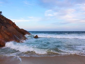 Scenic view of sea against sky