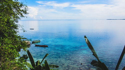 Scenic view of sea against sky