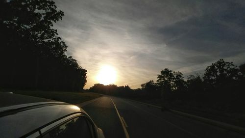 Road at sunset