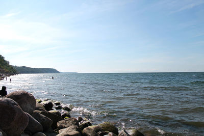 Scenic view of sea against sky