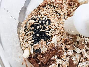 Close-up of ingredients in bowl