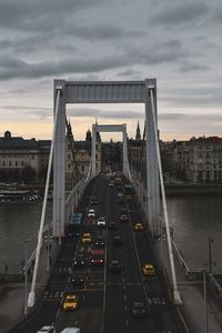 View of suspension bridge