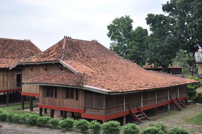 House roof against sky