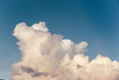 Low angle view of cloudy sky