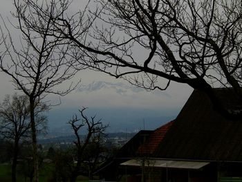 Built structure with trees in background