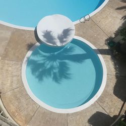 High angle view of swimming pool