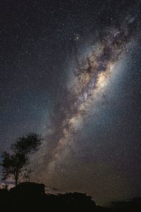 Low angle view of sky at night