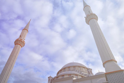 Low angle view of traditional building against sky