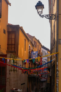 Low angle view of buildings against sky