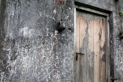 Close-up of rusty door