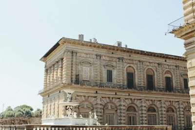 Low angle view of historical building