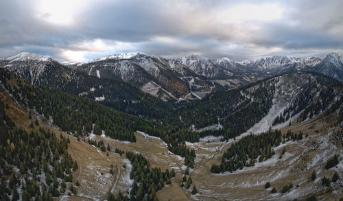 Scenic landscape in the mountains