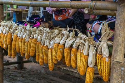 Close-up of vegetables for sale at market stall