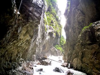 Scenic view of waterfall