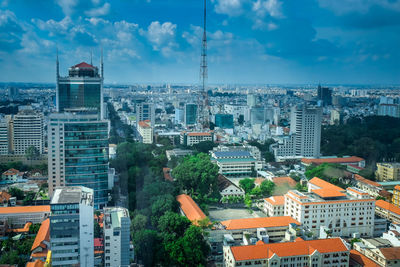 Cityscape against sky