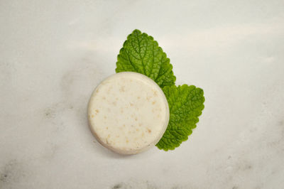 High angle view of bread on table