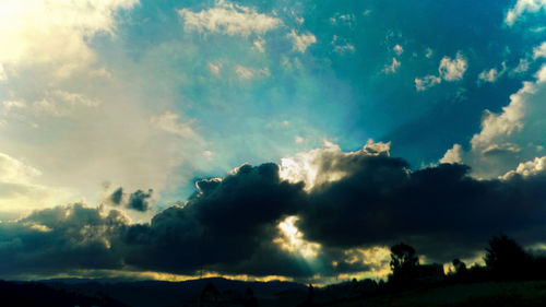 Low angle view of clouds in sky