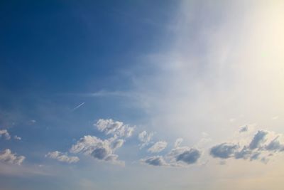 Low angle view of clouds in sky