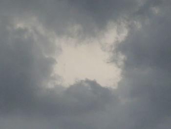 Low angle view of storm clouds in sky