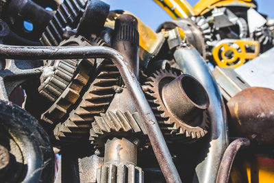 Close-up of motorcycle