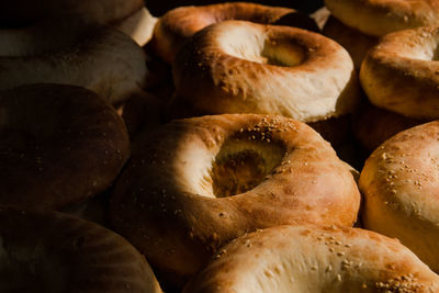 Full frame shot of buns in shop