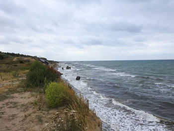 Scenic view of sea against sky