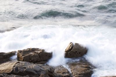 Waves and rocks