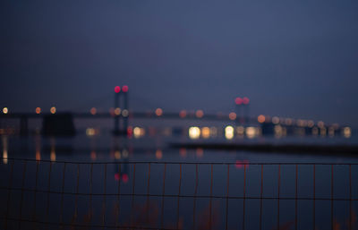 Illuminated light trails at night