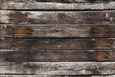 Close-up of wooden planks