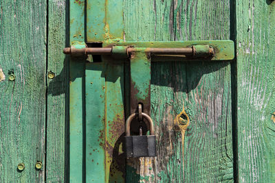 Full frame shot of closed door