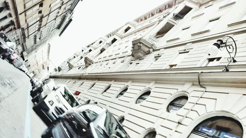 Low angle view of buildings in city