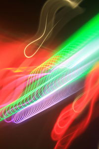 Digital composite image of light trails