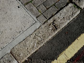 Full frame shot of cobblestone street