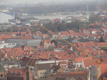 Aerial view of buildings in city