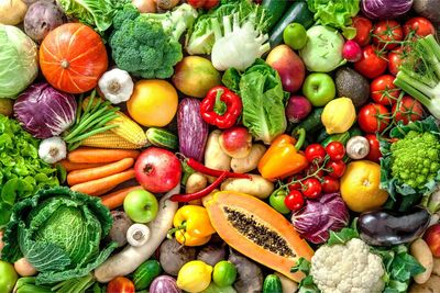 Full frame shot of vegetables for sale at market stall