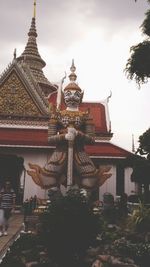 Low angle view of temple