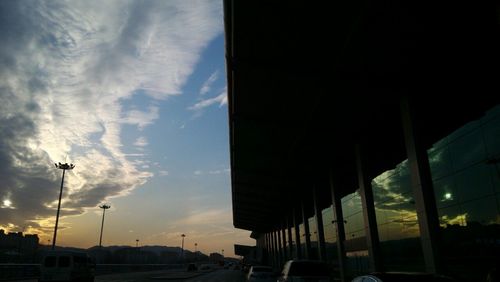 Low angle view of road against sky