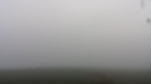 View of foggy weather