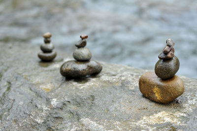 Rock stacking rock balancing