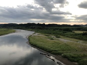 Scenic view of landscape against sky